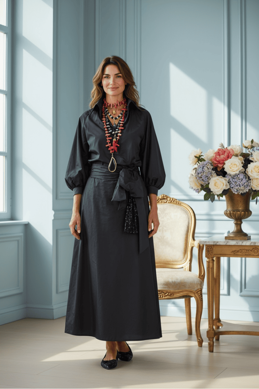 Noir Royal Кошула 100% тафта