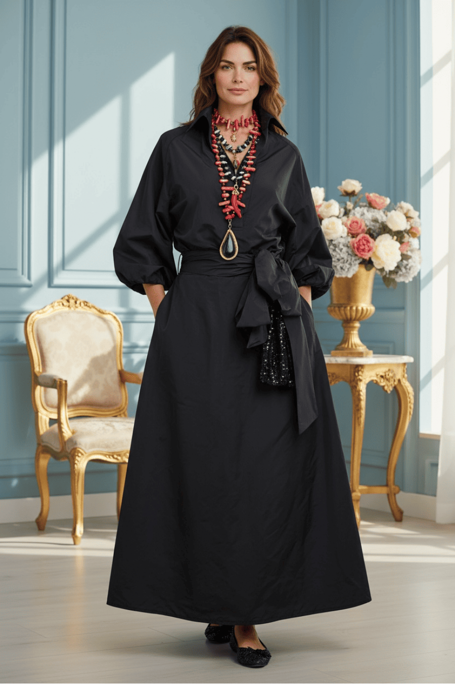 Noir Taffeta комплет 100% тафта