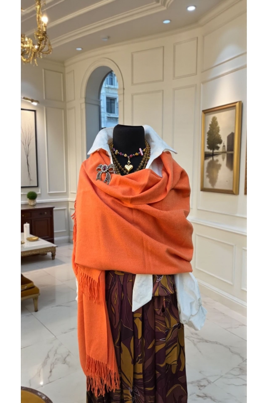 Orange Cashmere Шал