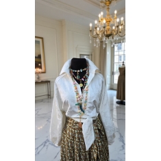 White Jacquard Кошула