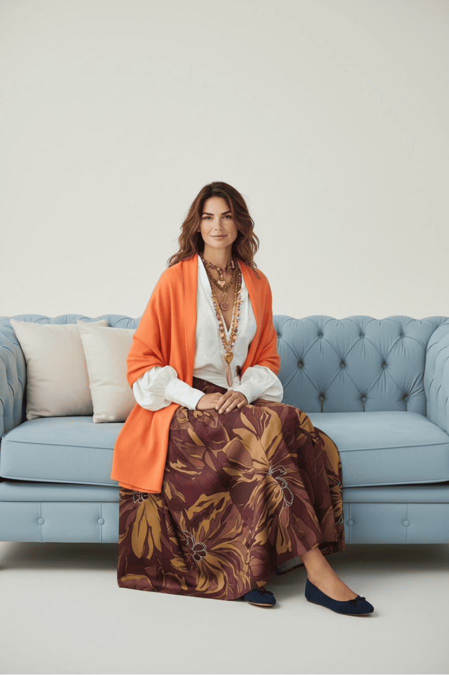 Orange Cashmere Шал