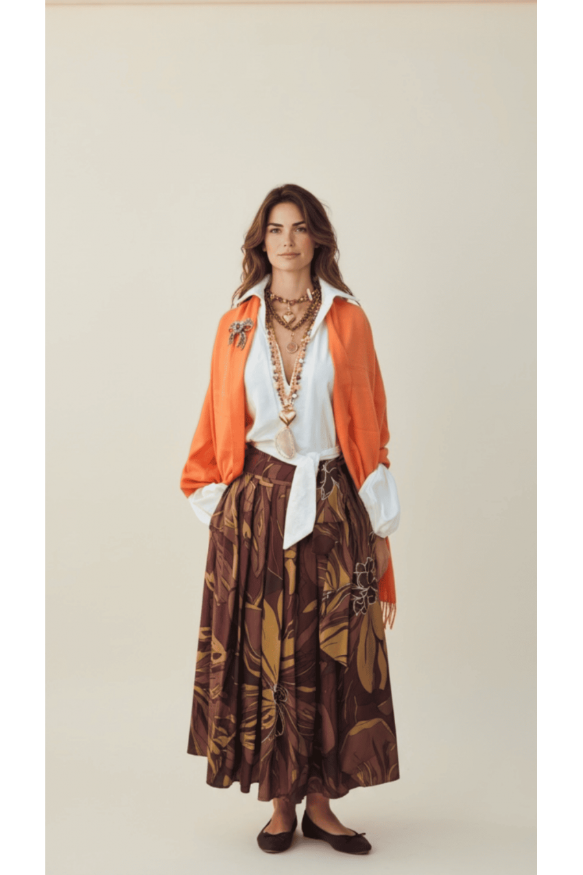 Orange Cashmere Шал