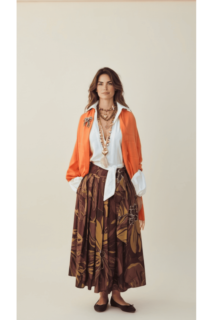 Orange Cashmere Шал