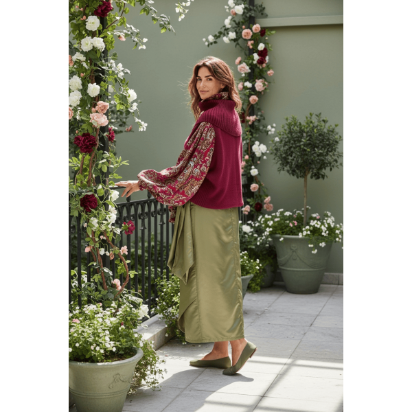 Verde Jardin-Здолниште од Тафта Свила