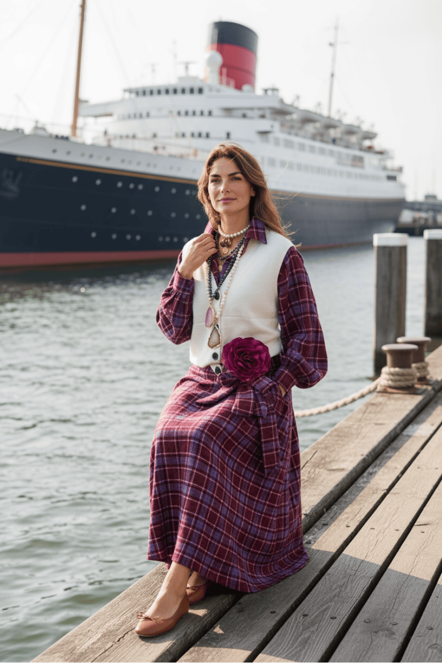 Ivory Voyage Плетен Елек